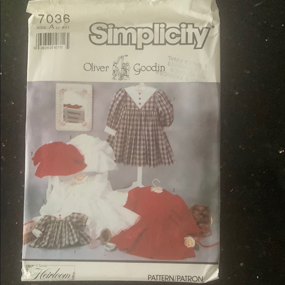 Simplicity Sewing Pattern for Versatile girls’ dresses
3for$15 bundle